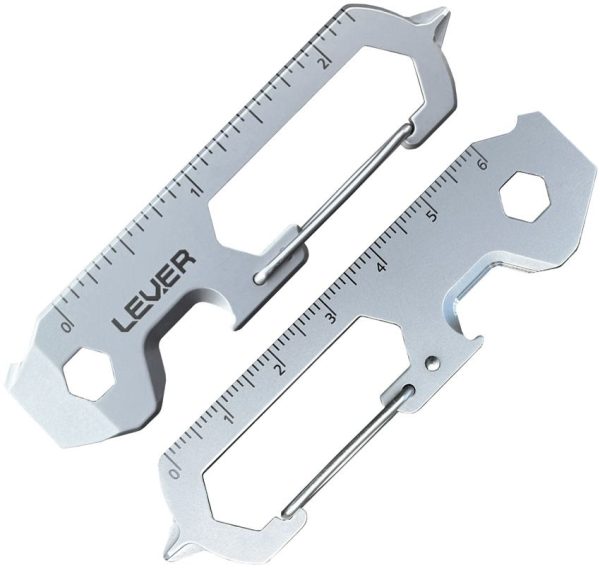 Lever Gear CLiP KT Keychain Tool - Satin Finish TSA