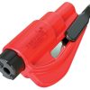 ResQMe Keychain Tool Red - Glass Breaker & Seat Belt Cutter