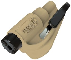 ResQMe Keychain Tool Sand - Glass Breaker & Seat Belt Cutter