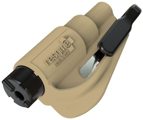 ResQMe Keychain Tool Sand - Glass Breaker & Seat Belt Cutter