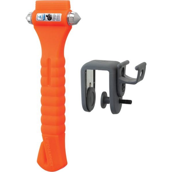 Lifehammer Safety Hammer Orange - Glass Breaking Emergency Tool