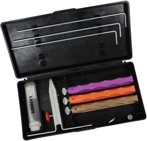 Lansky Standard Diamond System Knife Sharpener 3-Stone Kit