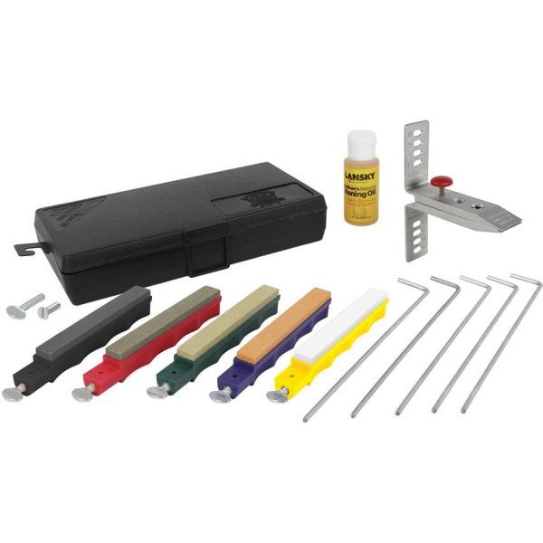 Lansky Deluxe Sharpening System 5-Stone Knife Sharpener Kit