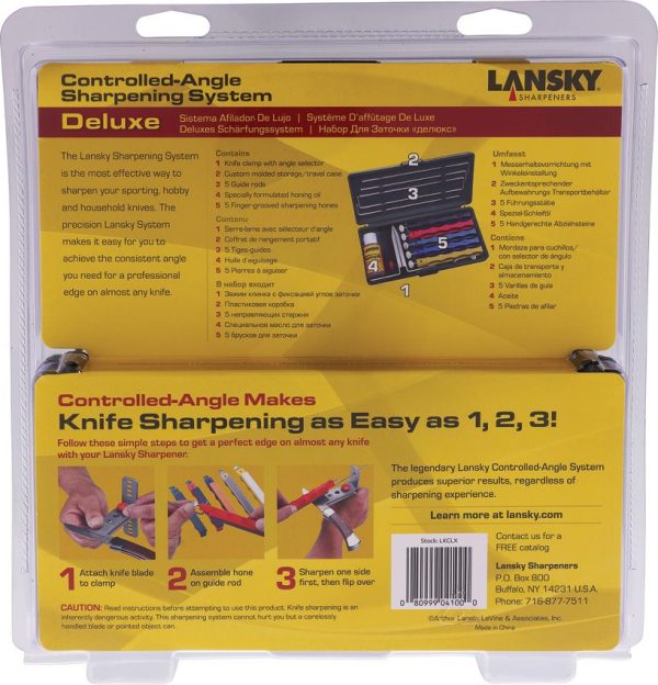 Lansky Deluxe Sharpening System 5-Stone Knife Sharpener Kit