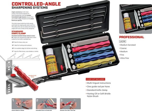 Lansky Professional Sharpening System Kit with Storage Case