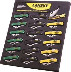 Lansky LKN045 Small Lockback Display - 18 Piece