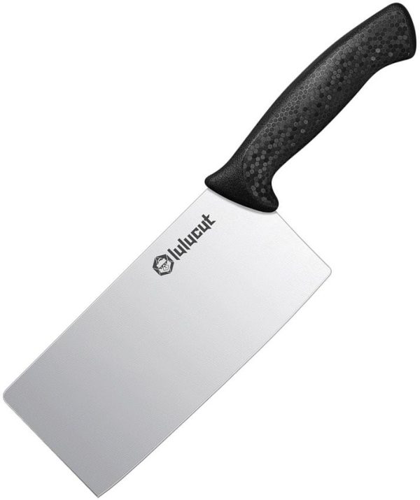 lulucut Premiumcut Cleaver 7" Fixed Blade Stainless Steel Black