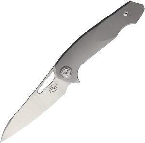 Liong Mah Eraser Framelock M390 Folding Knife Titanium 4"