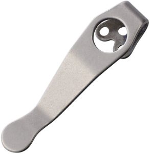 LynchNW Stubby Clip Spyderco - Stonewash Titanium