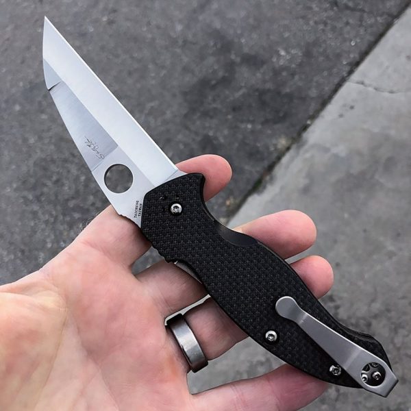 LynchNW Spyderco Standard Clip - Stonewash Titanium