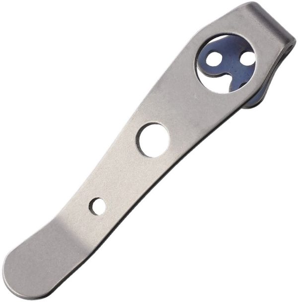 LynchNW Smock Clip Spyderco - Stonewash Titanium