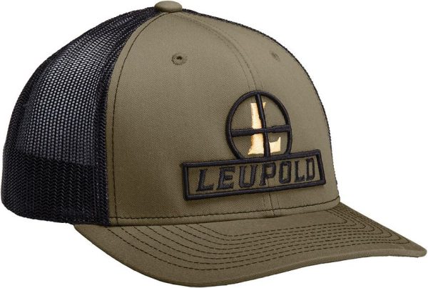 LP170585.jpg Leupold Reticle Trucker Hat - Green and Black