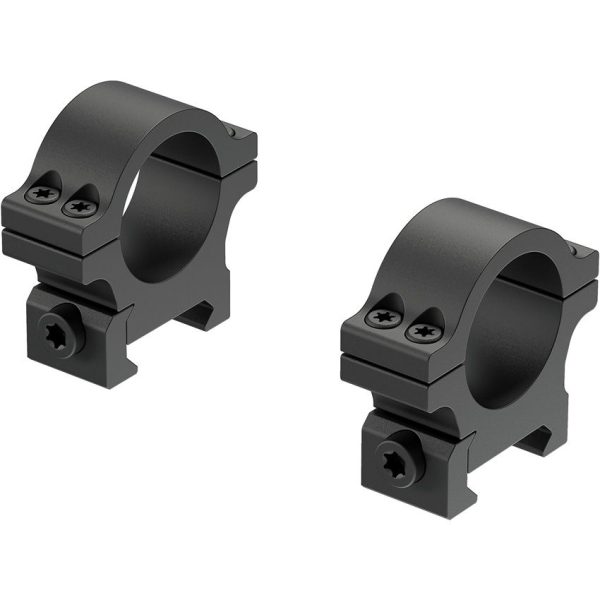 Leupold Open Range Cross Slot Rings 1 Inch Low - Matte Black
