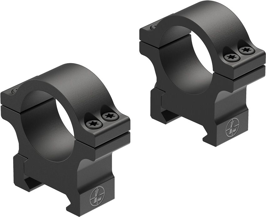 Leupold Open Range Cross Slot 1" Medium Rings Matte Black