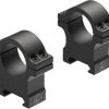 Leupold Open Range Cross Slot Rings 1 Inch High - Matte Black