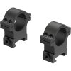 Leupold Open Range Cross Slot Rings 1 Inch High - Matte Black