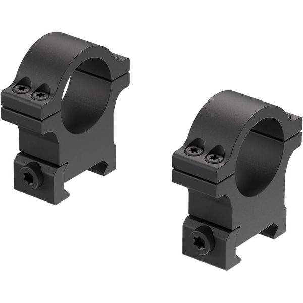 Leupold Open Range Cross Slot Rings 1 Inch High - Matte Black