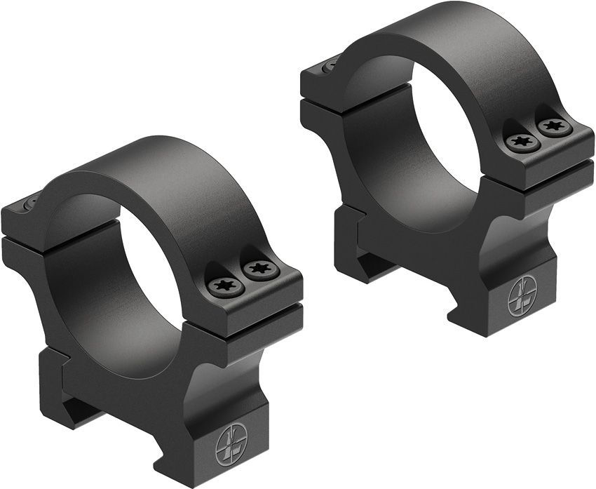 Leupold Open Range Cross Slot Rings 30mm Low Matte Black