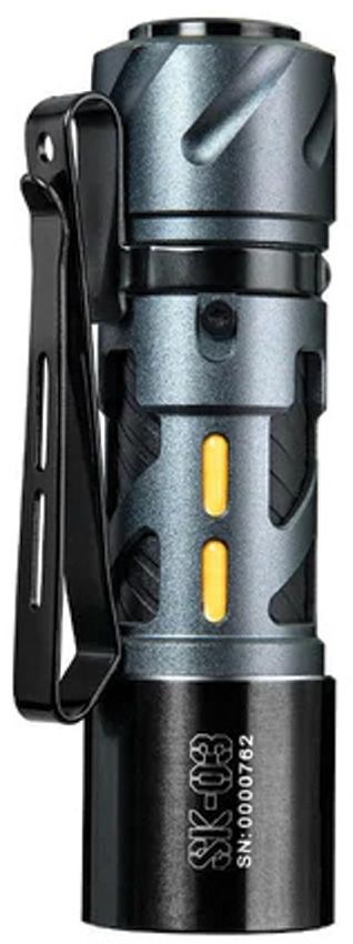 Loop Gear SK03 LED Flashlight Gray Rechargeable EDC Tactical
