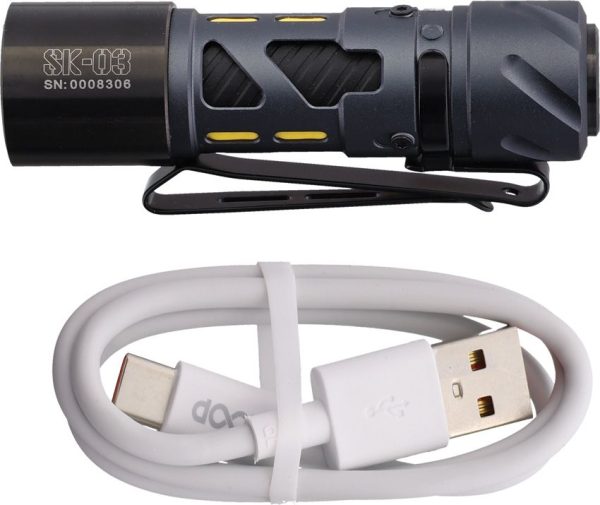 Loop Gear SK03 Aluminum Flashlight EDC Tactical USB-C Rechargeable