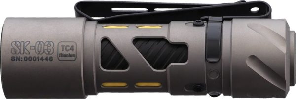 Loop Gear SK03 Titanium Flashlight EDC 1000 Lumens USB-C