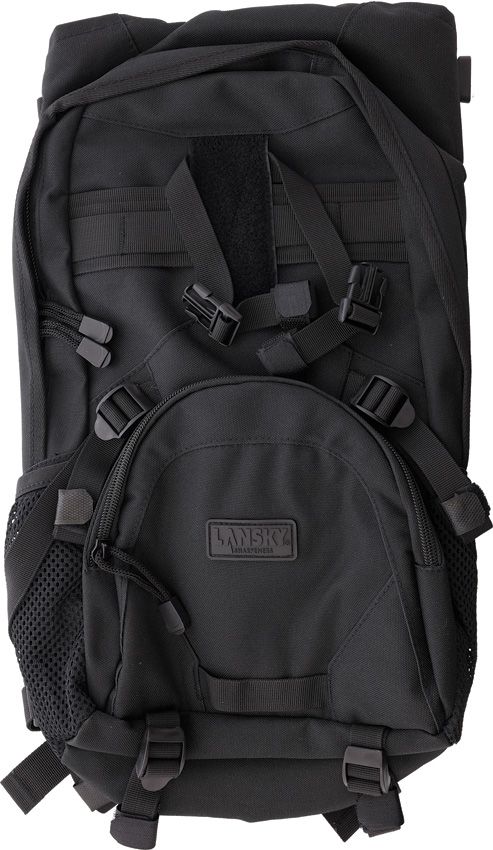 Lansky Black Nylon Backpack - 20x12x3 Inches