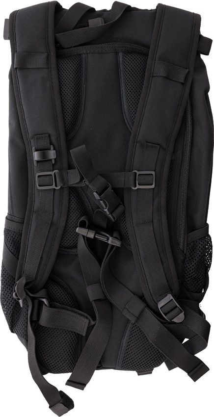 Lansky Black Nylon Backpack - 20x12x3 Inches