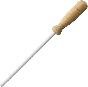 Lansky Sharp Stick Medium White Ceramic Wooden Handle