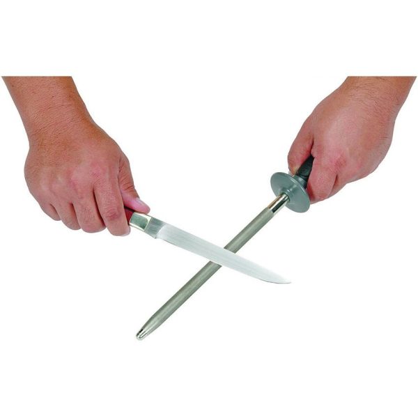 Lansky LSS9S Sharpening Steel 9in Fine Grit Butcher