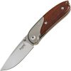 LionSTEEL Mini Linerlock Santos Wood D2 Folding Knife