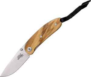 LST8210UL.jpg LionSTEEL Mini Olive Wood Folding Knife D2 Steel Linerlock