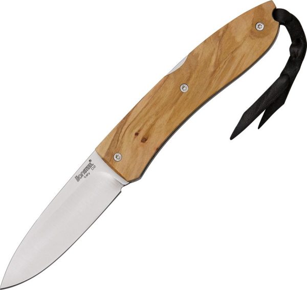 LionSTEEL Opera Lockback D2 Olive Wood