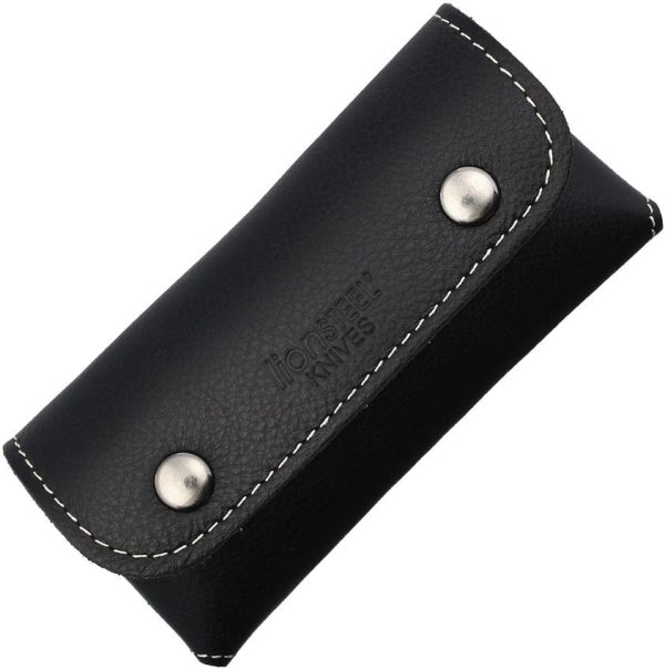 LionSTEEL BIG Horizontal Leather Sheath - Black