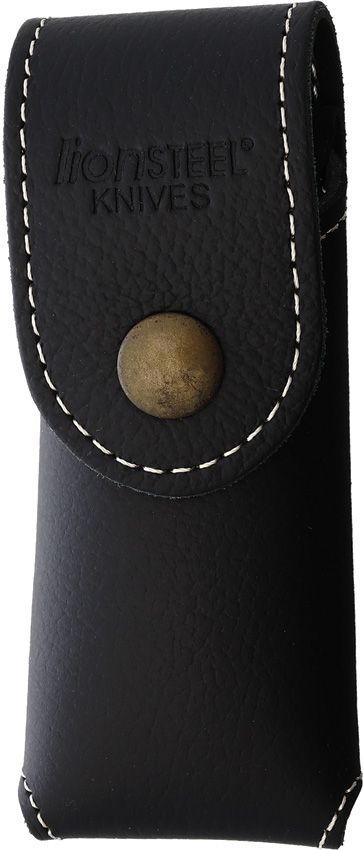 LionSTEEL Small Vertical Leather Sheath - Black