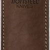 LionSTEEL Vertical Leather Sheath - Brown