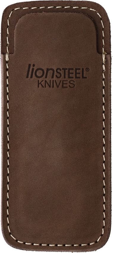 LionSTEEL Vertical Leather Sheath - Brown
