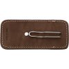 LionSTEEL Vertical Leather Sheath - Brown