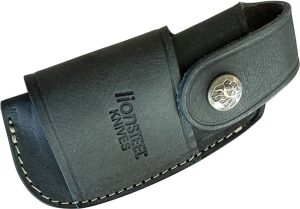 LionSTEEL Leather Sheath Blue - Snap Closure