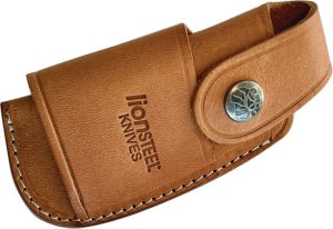 LionSTEEL Leather Sheath Sand - Snap Closure