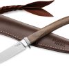 LionSTEEL AGO Fixed Blade M390 Green Micarta Italian Knife