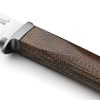 LionSTEEL AGO Fixed Blade M390 Green Micarta Italian Knife