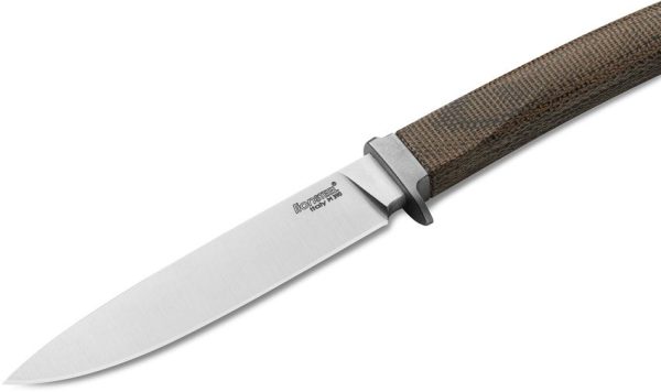 LionSTEEL AGO Fixed Blade M390 Green Micarta Italian Knife