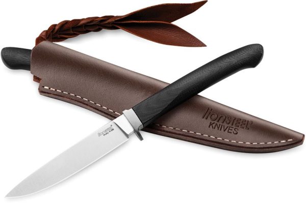 LionSTEEL AGO Fixed Blade M390 Black G10 Italian Knife