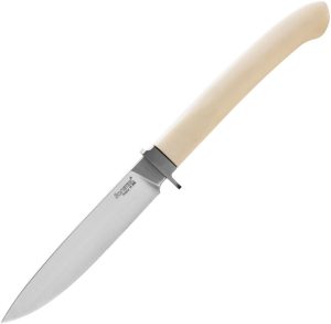 LionSTEEL AGO Fixed Blade M390 White Micarta Italian Knife
