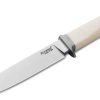 LionSTEEL AGO Fixed Blade M390 White Micarta Italian Knife