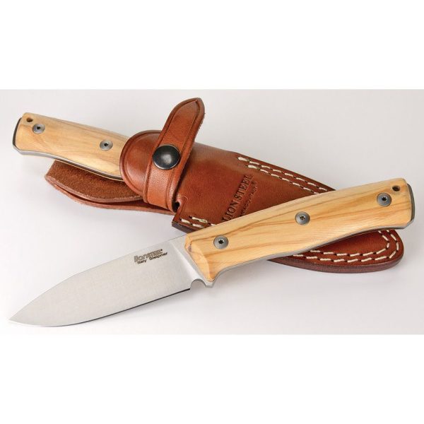 LionSTEEL B35 Fixed Blade Olive Wood Sleipner Steel Knife