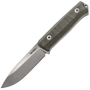 LionSTEEL Bushcraft B40 Green Fixed Blade Knife Sleipner Steel