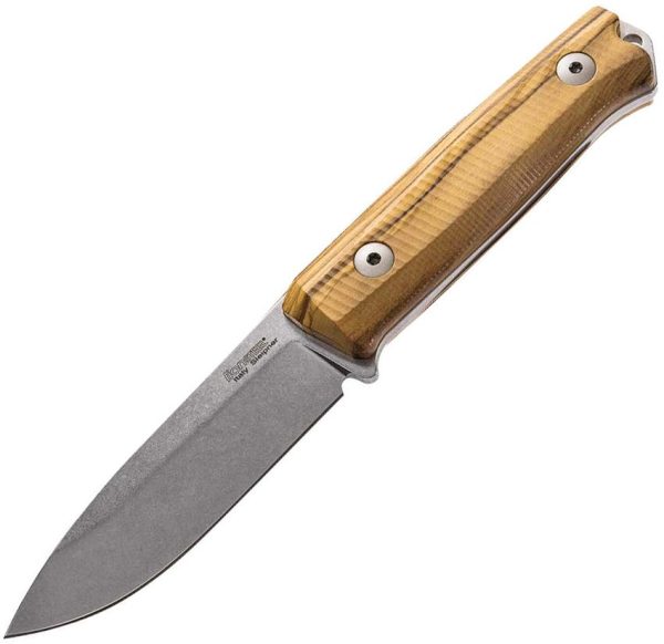 LionSTEEL Bushcraft B40 Fixed Blade Olive Wood Sleipner Steel