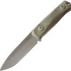 LionSTEEL B41 Bushcraft Fixed Blade Green Micarta Sleipner