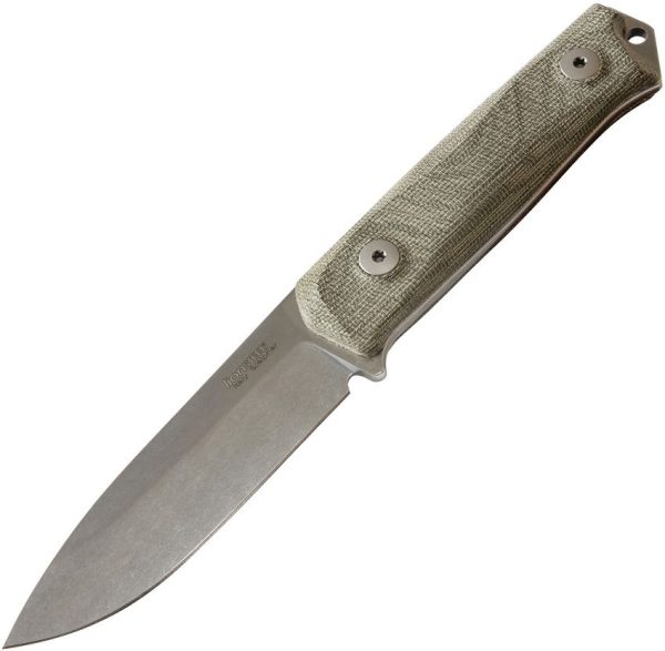 LionSTEEL B41 Bushcraft Fixed Blade Green Micarta Sleipner